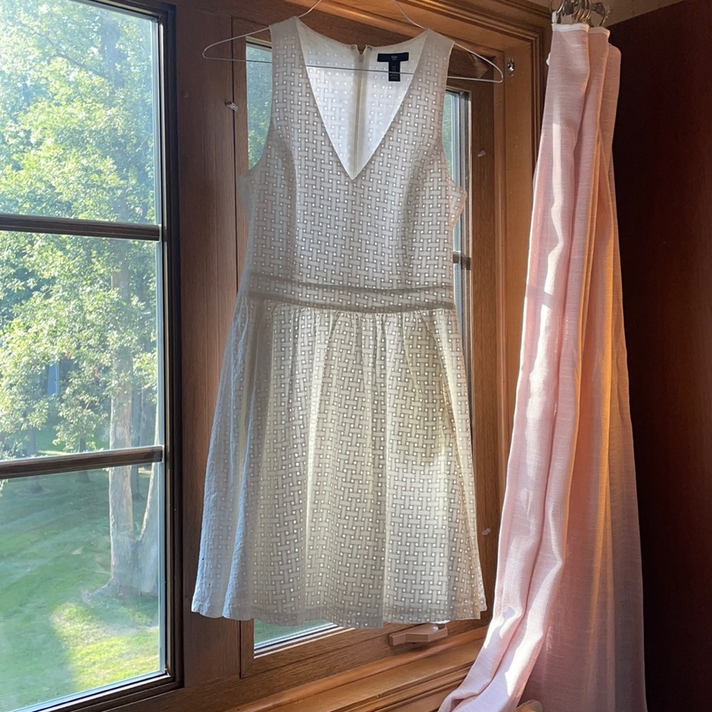White Eyelet Gap Dress
